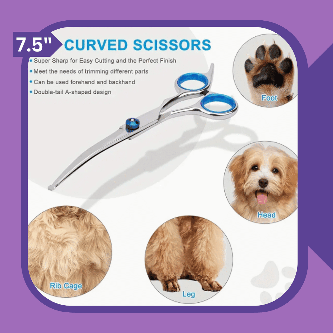 Curved Grooming Scissors