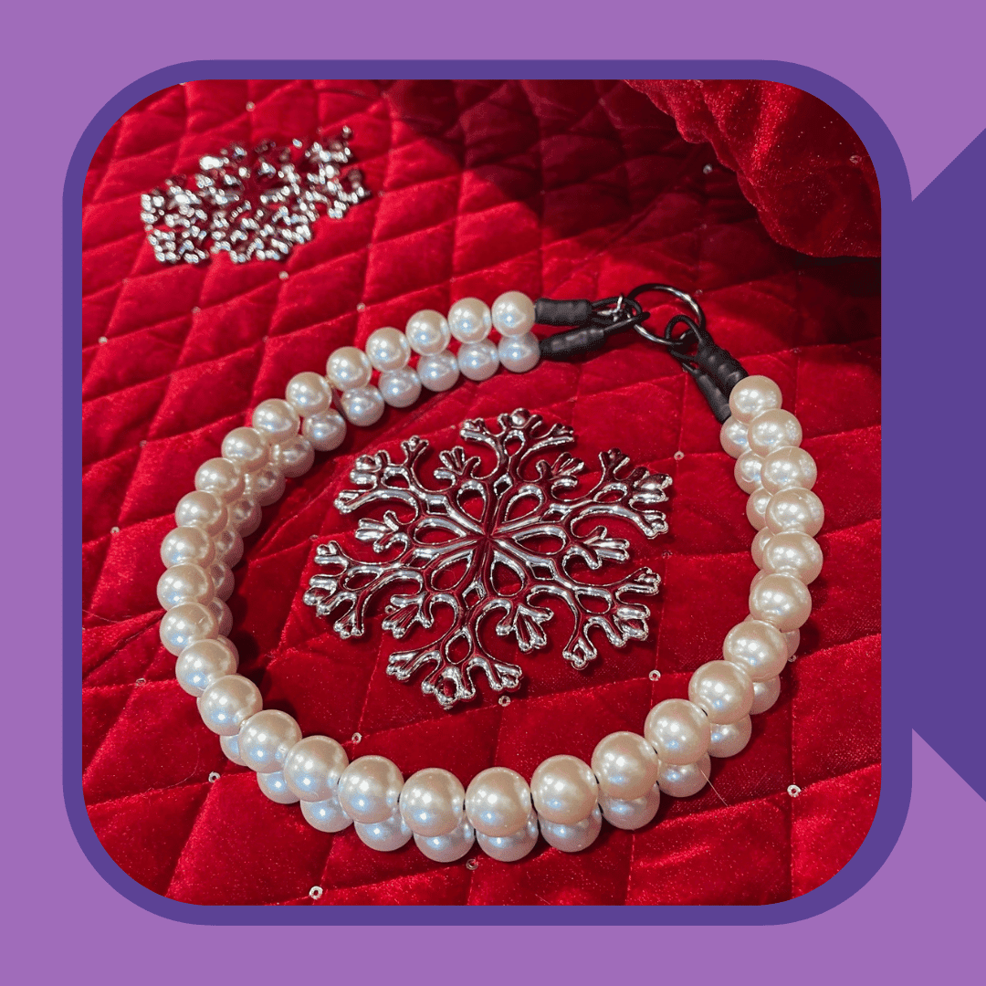 Classic Pearls Dog Collar - Double Strand