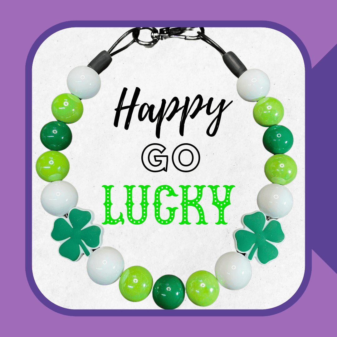 Happy Go Lucky Pearl Dog Collar