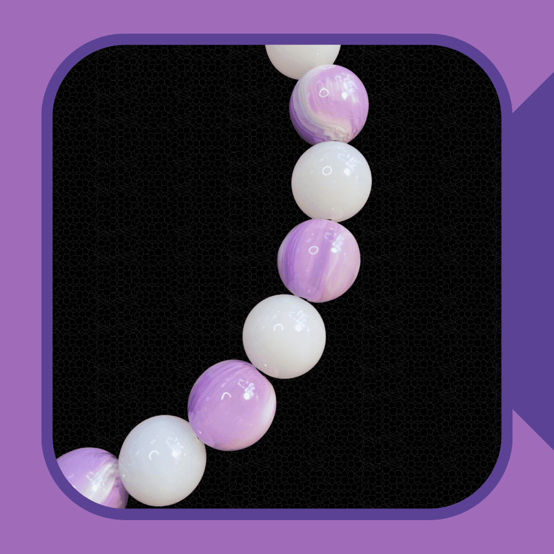 Lavender Lace Dog Collar