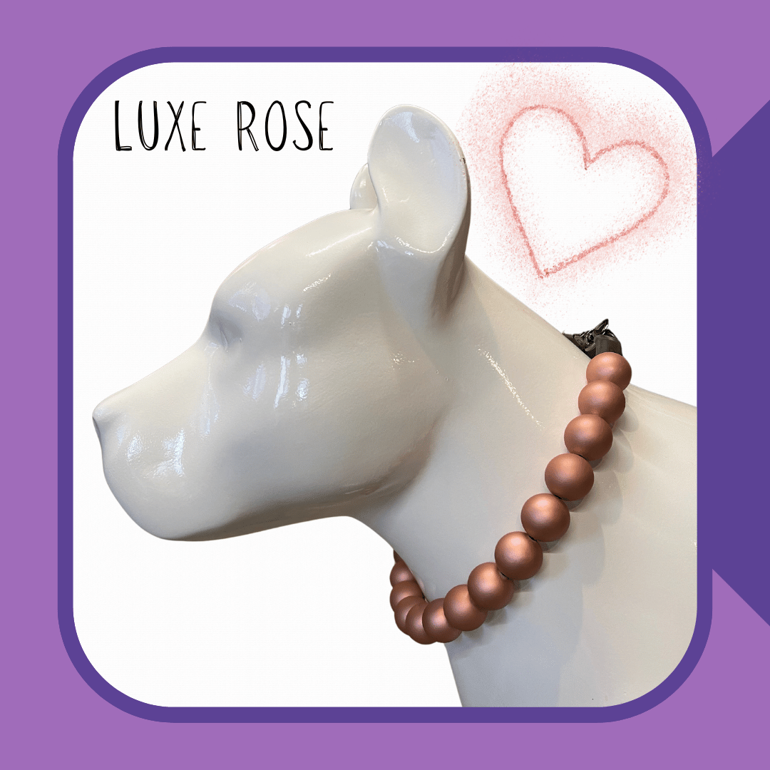 Luxe Rose Dog Collar