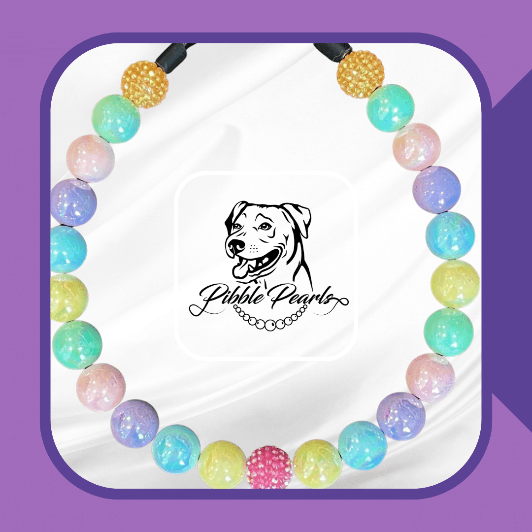 Pastel Pearls Dog Collar