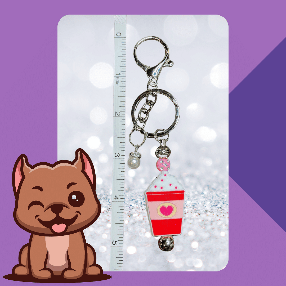 Pup Cup Partners for Life - Key Chain/Accessory Clip