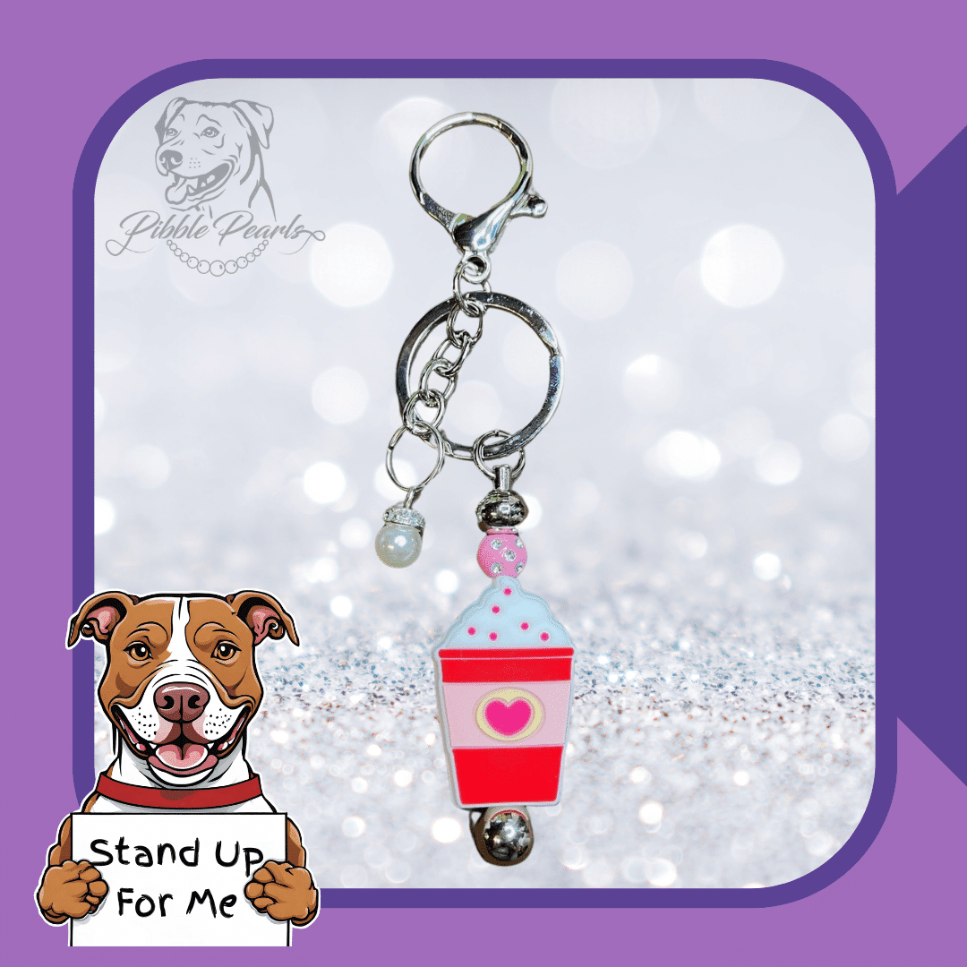 Pup Cup Partners for Life - Key Chain/Accessory Clip
