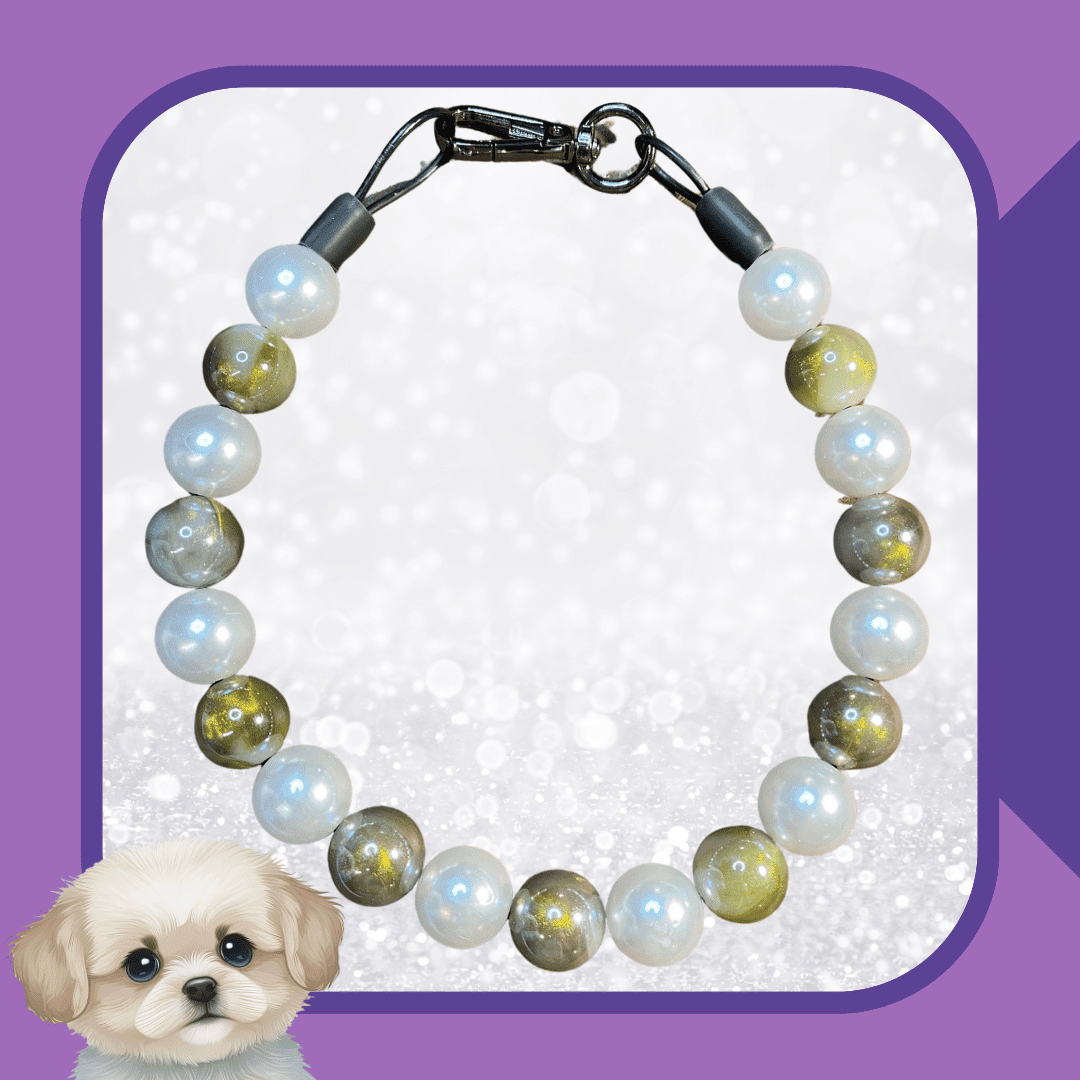 Sagebrush & Pearls Dog Collar
