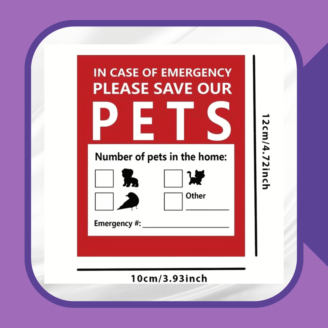 Pet Rescue Alert Stickers