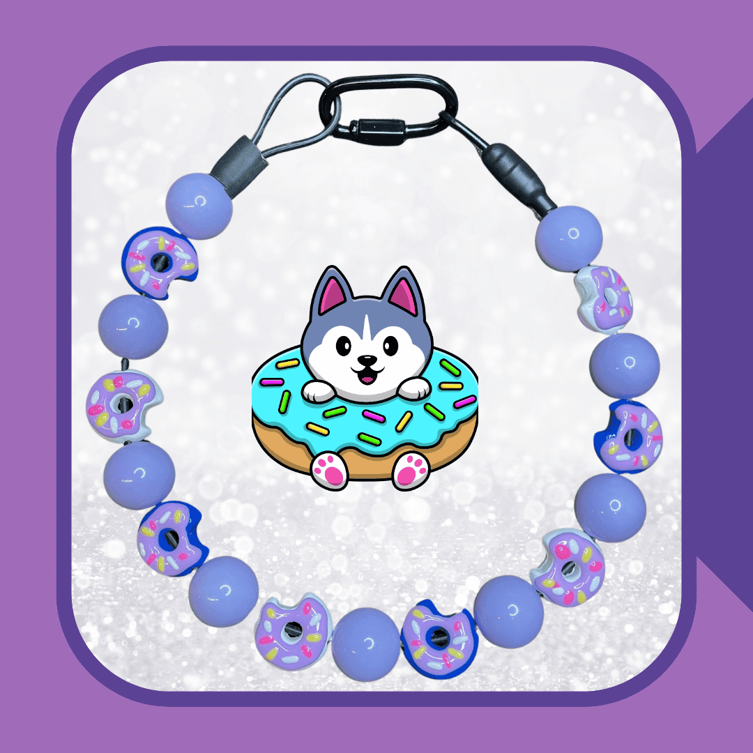 Berry Sweet Sprinkles Donut Dog Collar