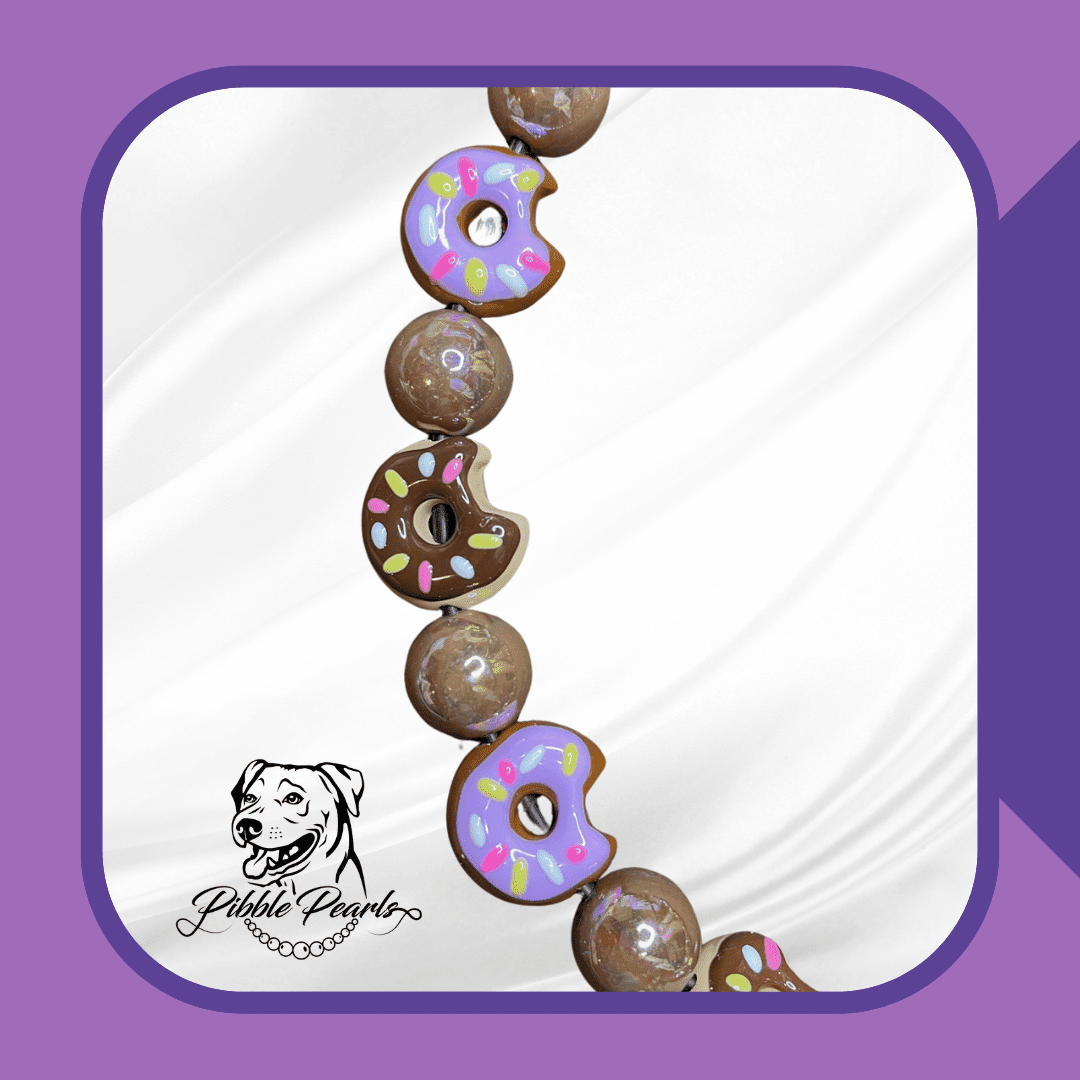 Chocolate Sweet Sprinkles Donut Dog Collar