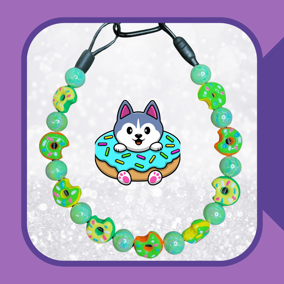 Key Lime Sweet Sprinkles Donut Dog Collar